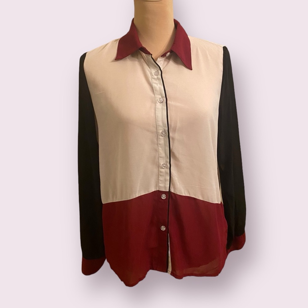 Brandlabel | Women’s | Colorblock Button Up | Size: M
